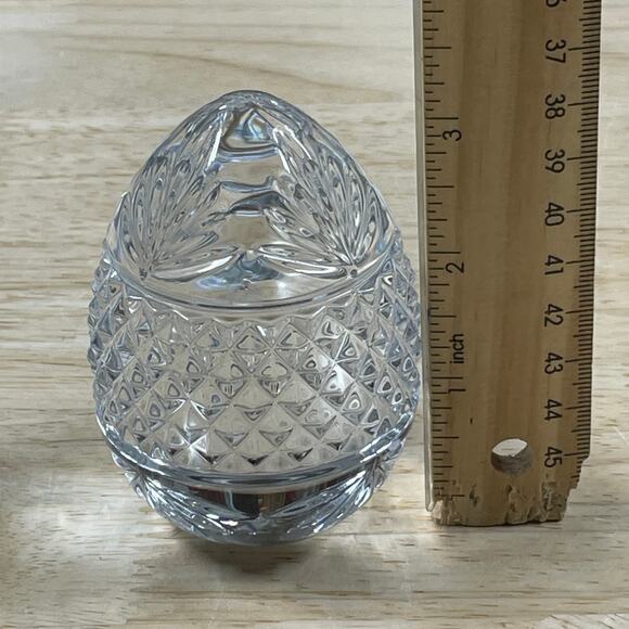 Vintage Collectible Crystal Egg Shaped Paperweight France Excellent Condition - Picture 6 of 7
